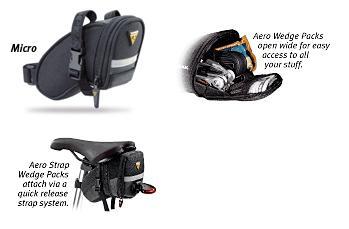 Topeak Micro Aero Wedge bag with straps